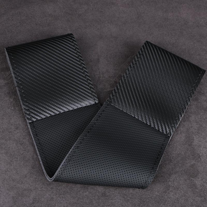 2026 Hot For Volkswagen VW High-End Carbon Fiber Car Steering Wheel Cover Soft Durable Artificial Leather Universal Luxury Autom