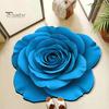 Diatomaceous Earth Floor Mat Irregular Shape Quick-Drying Floral Doormat Anti-Slip Safety Non-slip Backing Easy Maintenance Soft Cozy Rug Bathroom