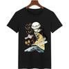 ONE PIECE Short Sleeve T-Shirt Men's Luffy Essolon Half Sleeve Clothes Men's and Women's Summer Bottom Shirt