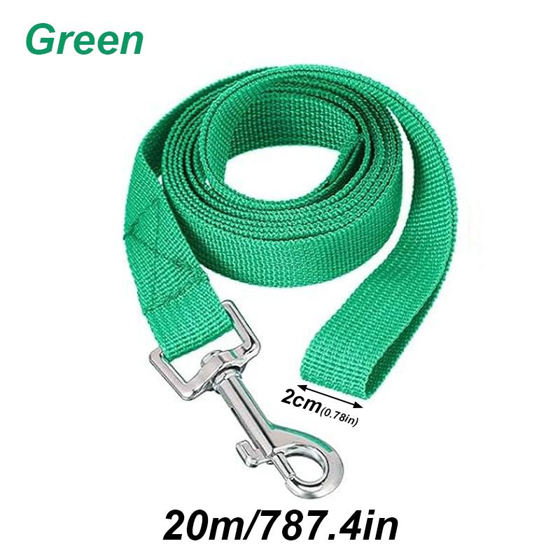 20m Long Rope Polypropylene Pet Small Big Dog Walking Solid Color Pet Leash Traction Rope Strong Polypropylene Fiber Leashes