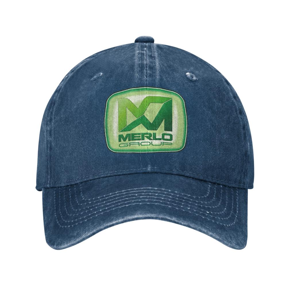 Merlo Logo Denim Cap Casual Baseball Caps Adjustable Hat Summer Unisex Baseball Hats