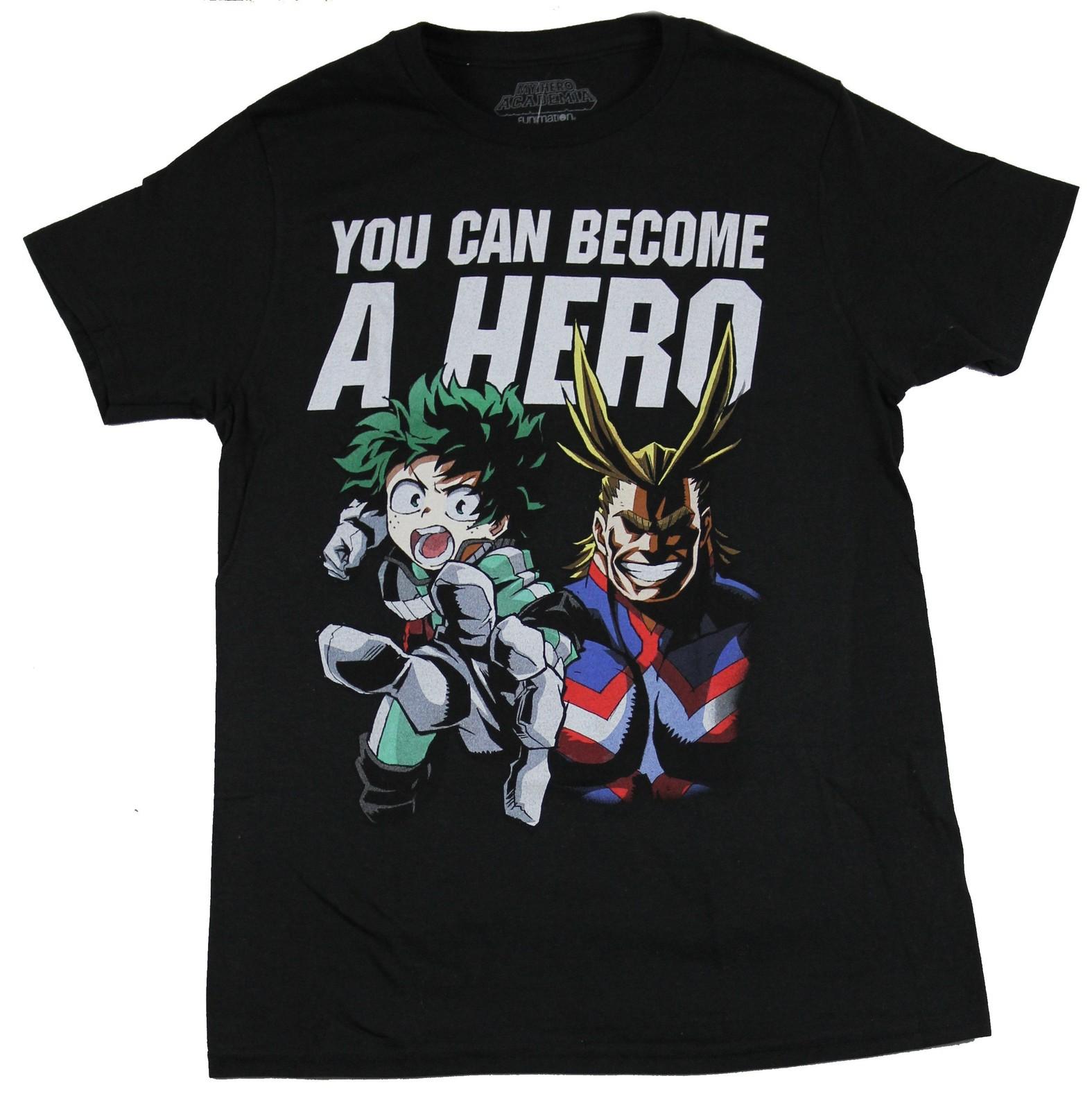 My Hero Academia Adult New T-Shirt - You Can Become a Hero Pic XXXL