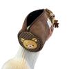 Estuche para Lápices Rilakkuma de Lunares con Bordado Japonés - Bolsa de Papelería de Gran Capacidad