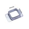 Fence Wall Mount Bracket Replacement Double Flange Square Brackets Deck Fence Wall Mount Rail End Bracket Connector