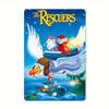1pc "Rescuers" 20.32x30.48 Cm Metal Wall Art, Vintage Style, Multipurpose, No Electricity Needed, Easy Mounting, Ideal for Home