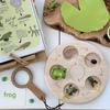 Montessori Wooden Lifelike Insect Animal Life Cycle Board Teaching Plant Animals Growth Cycle Model Set Preschool Cognitive Toy