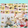Cm2305003 Cute Cartoon Engineering Truck Interactive Children Puzzle Stickers Pack