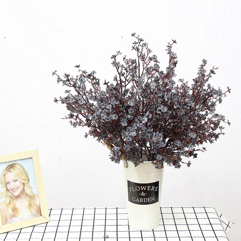 Günstige mehrfarbige Sakura-Kunstblumen, Schleierkraut, Schleierkraut, Kunstblumen, DIY, Hochzeitsdekoration, Heimstrauß, Kunstblume