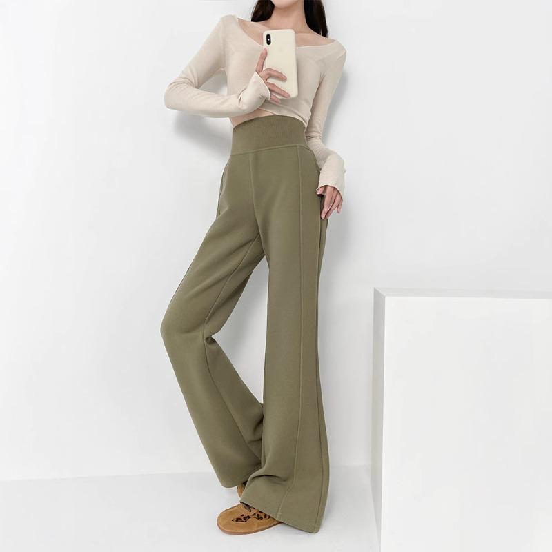 High-waisted Sweatpants Women's Spring New Drape Casual Sweatpants Lazy Wind Straight Wide-leg Slightly Pulled Pants
