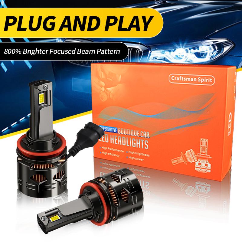 2PCS High quality CANbus For Ford Transit-150/250/350/350 2015-2019 LED Headlights High Beams Low Beams 30000LM Plug and Play