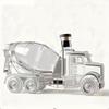 Creative red wine special-shaped sealed bubble whiskey vodka empty liquor bottle cement mixer truck whiskey bottle
