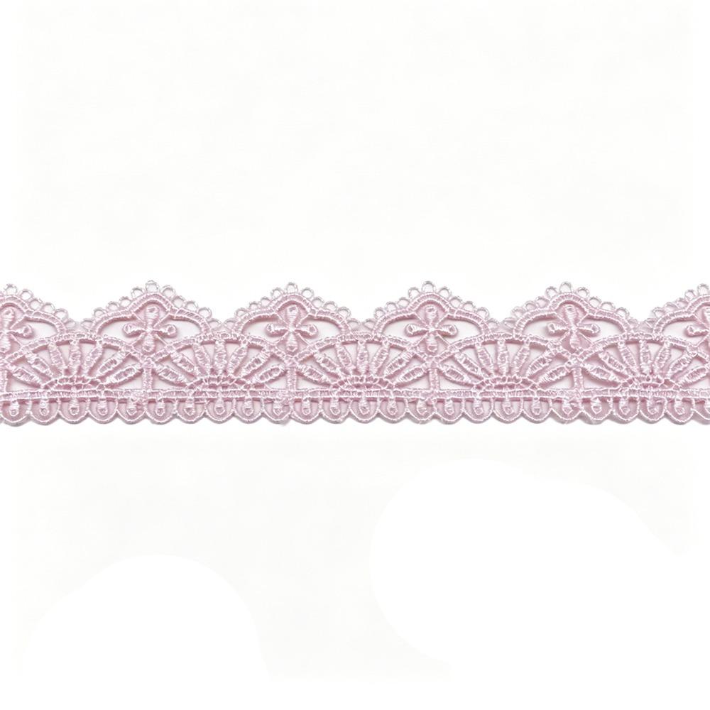 15 Yards Embroidered Flower Lace Polyester Cotton Water Soluble Trim Lace Trim DIY Clothes