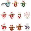 Xmas Window Decorations Wooden Christmas Hanging Pendant Cartoon Welcome Sign for Front Door Ornaments Wall Decor