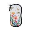 New Black Cat Art Eyewear Cases Men Women PU Leather Sunglasses Box with Zipper Portable Travel Eyeglass Storage Cases