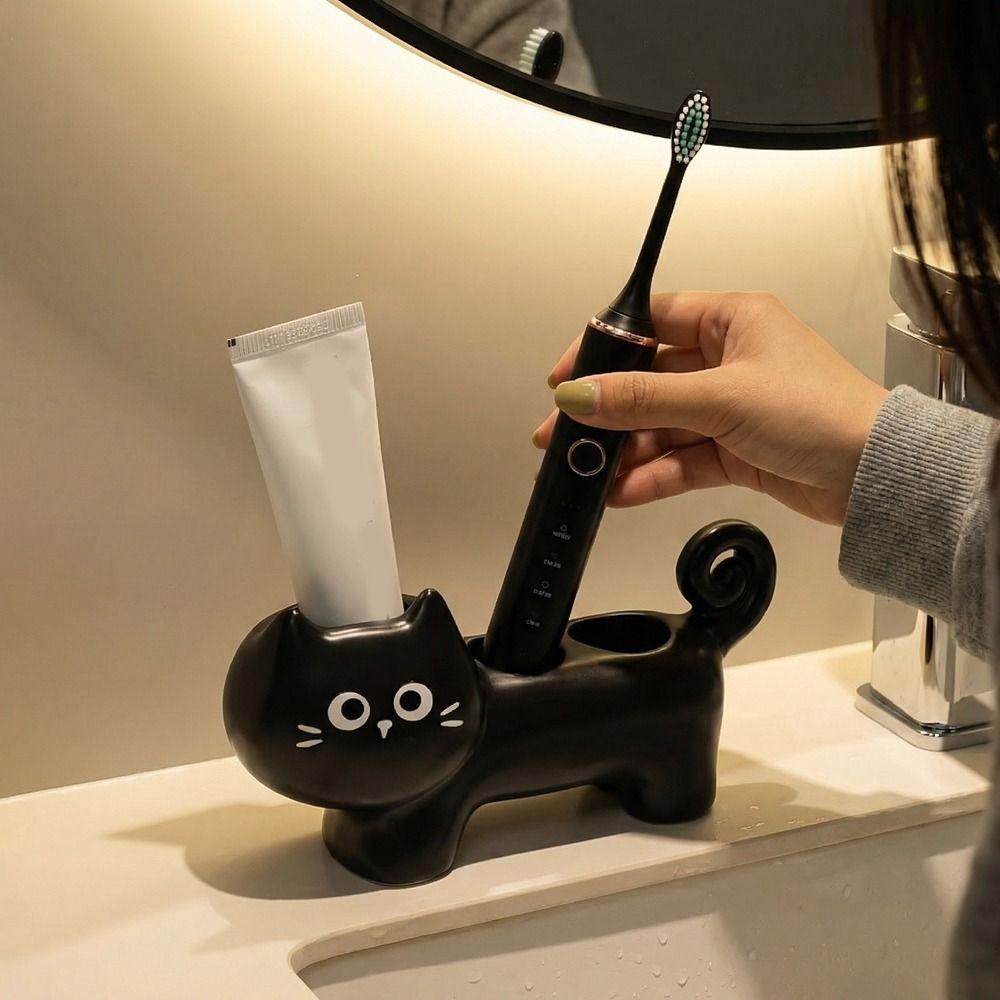 Waterproof 3 Holes Electric Toothbrush Stand Ceramic Electric Toothbrush Holder Home Use