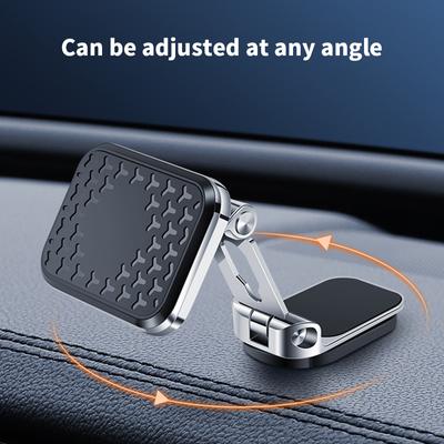 Faltbare Magnetische Handyhalterung für Auto Drehbar GPS Autohalterung Metall Starker Magnet Handy Ständer für IPhone 13 Xiaomi Huawei Samsung