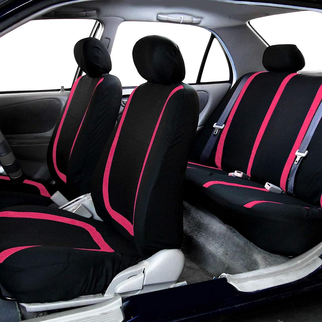 FH Group International Pink Car Seat Full Set of 4 Headrest x x cm x x Imported from FB032PINK114 Covers, Covers, 27.94 12.7 38.1 (10.9" 5.7" 14.7")