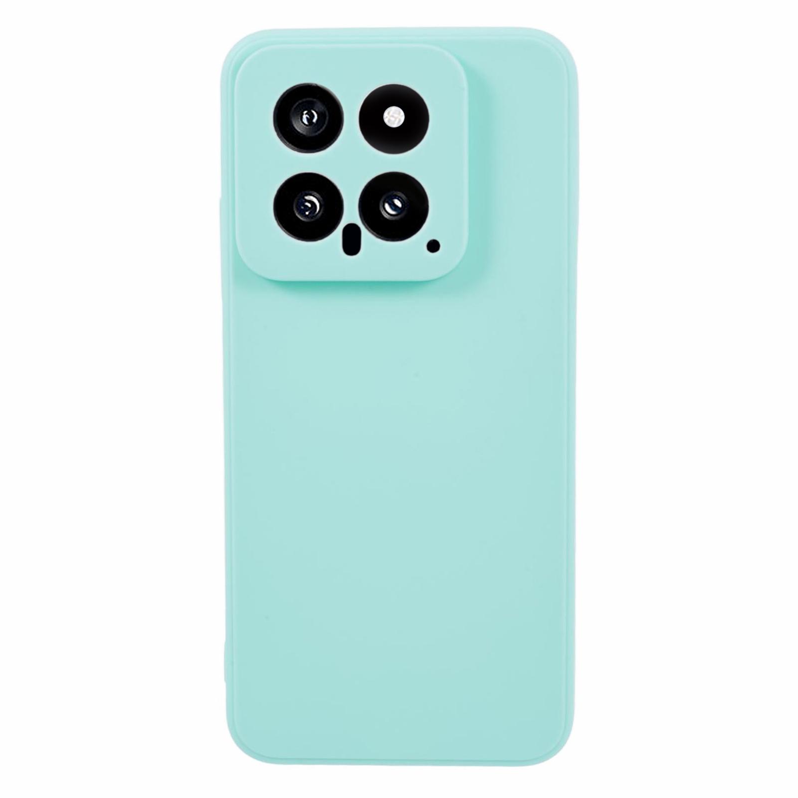 

For Xiaomi 14 TPU Case Anti-scratch Straight Edge Phone Cover Baby Blue