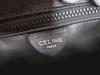 Used CELINE Triomphe Leather Shoulder Bag Black 2-Way Ladies
