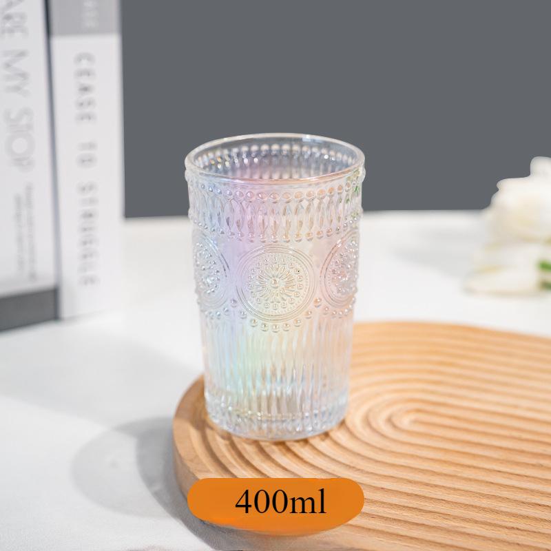 Sunflower Glass Breakfast Milk Coffee Beer Tea Water Cup Multi Functional Transparent Glass Cup Tooth Mug Lover Cuper Gift 1pcs