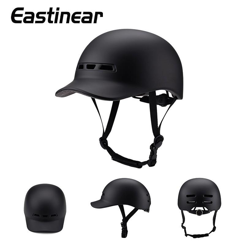 Casco da Ciclismo Unisex per Adulti con Design a Cappellino con Visiera Full Molded Sicurezza Skateboard Scooter Bici Uso Invernale