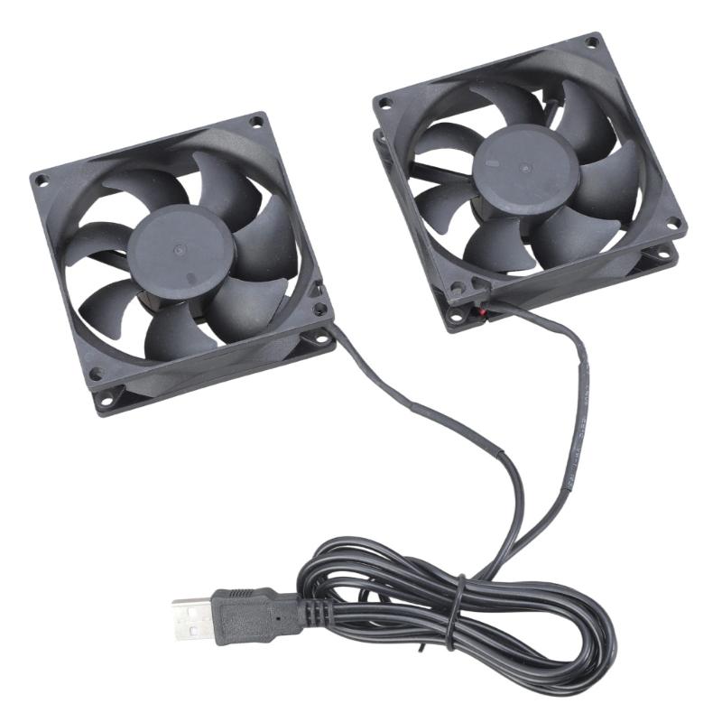 

Silents 8CM 8025 USB Power Cooling Fan 5V 1.5W for PC Gaming Consoles and 3D Printers 32CFM 1