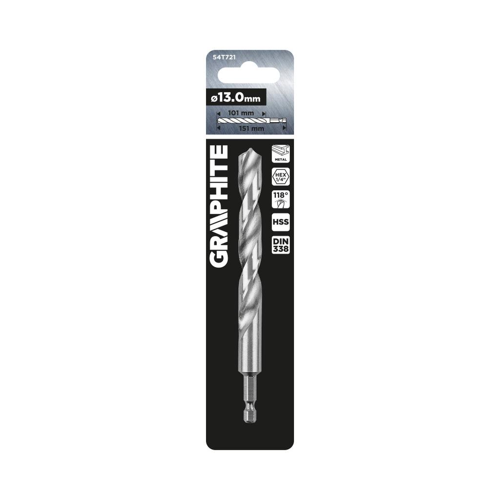 Hex 13.0 mm Metal Drill Bit
