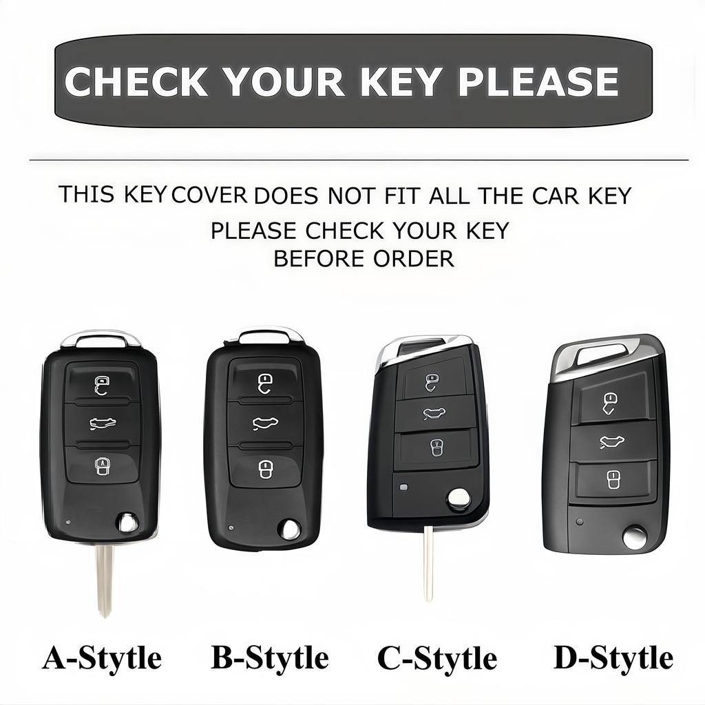 Leather Key Fob Case For Vw Volkswagen Tiguan L Touareg Teramont Tayron T-Roc Magotan B8 Phideon Cc Key Cover Protector Shell