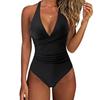 New European and American Foreign Trade Tight One-piece Swimsuit Women's Backless Sexy Cross-color Swimsuit