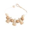 Retro Geometric Resin Necklace: Versatile Clavicle Chain with Exaggerated Design