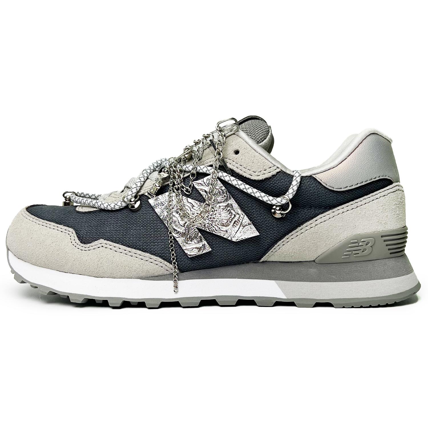 New Balance NB 515 Cushioning Slip Resistant Abrasion Resistant Breathable Low top Running Shoes Women s Gray Silver WL515CSB(Team285-) 35