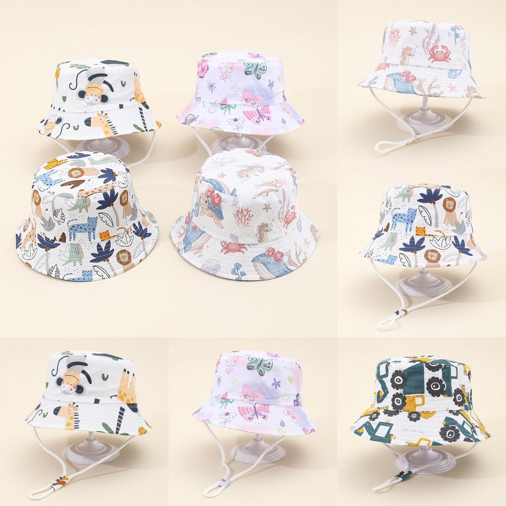 Butterfly Kids Sun Hat With Breathable Cotton Material For Outdoor Play And Sunshade