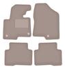 Beige Velours-Fußmatten für: Hyundai SantaFe III SUV (2012-)