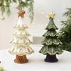 Christmas Tree Statue Small Decorations for Shelf Holiday Landscape
