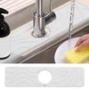 Stone Faucet Mat For Kitchen Sink Quick-Drying Anti-Slip Tray Faucet Stone Drying Mat For Bathroom Counter Restroom Hotel Home