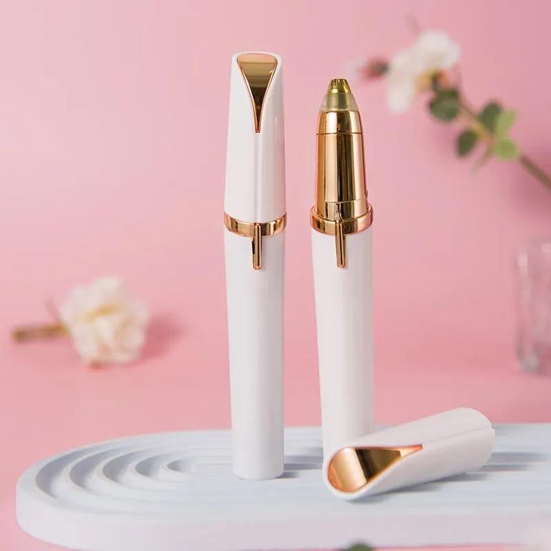 Electric Eyebrow Trimming Tool Portable For Beginners Automatic Electric Eyebrow Trimmer Nose Hair Shaving Brush Scraper