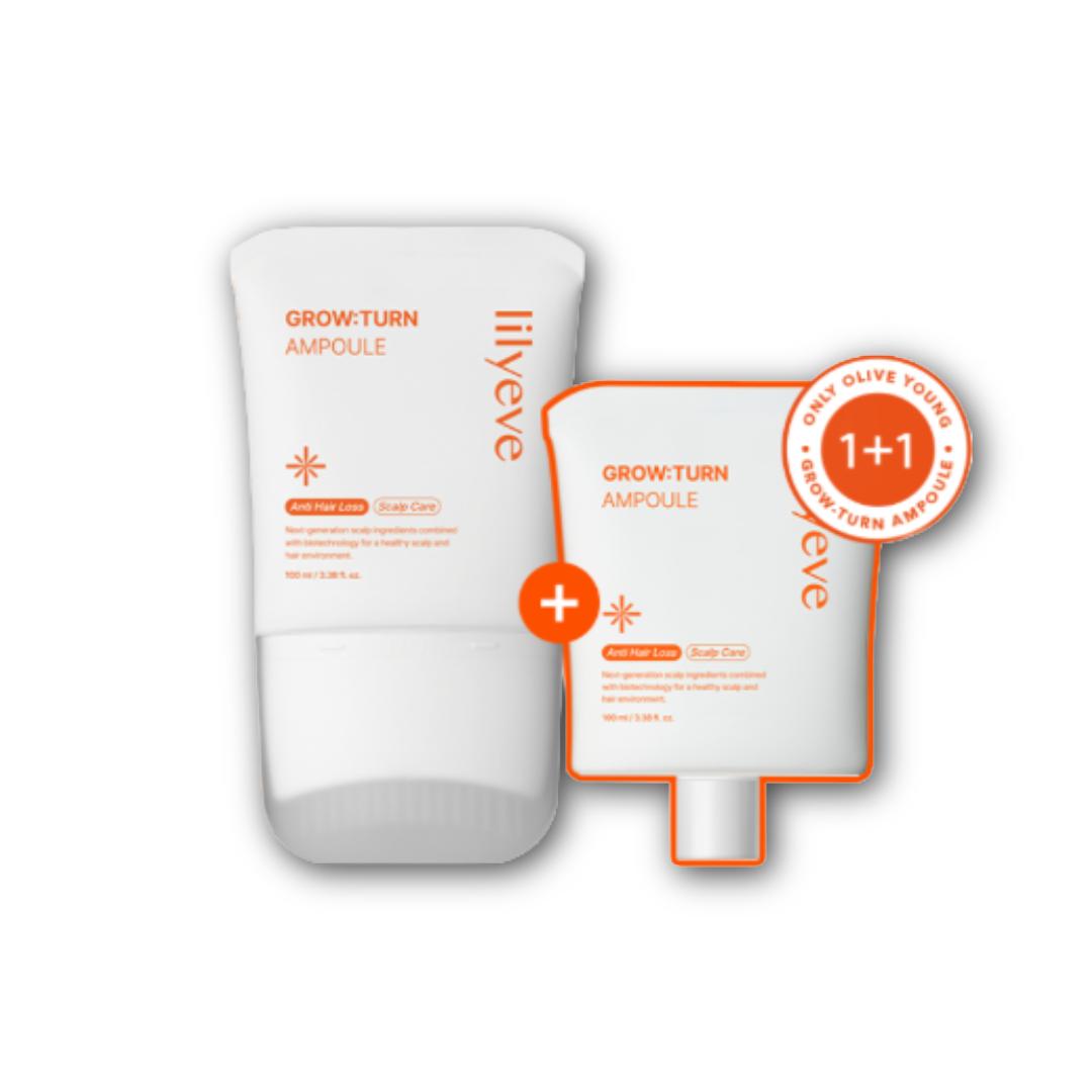 

lilyeve Growturn Кистевая ампула для роста волос 100 мл, рефилл 100 мл (7 вариантов) #Set 1 (100ml+100ml)