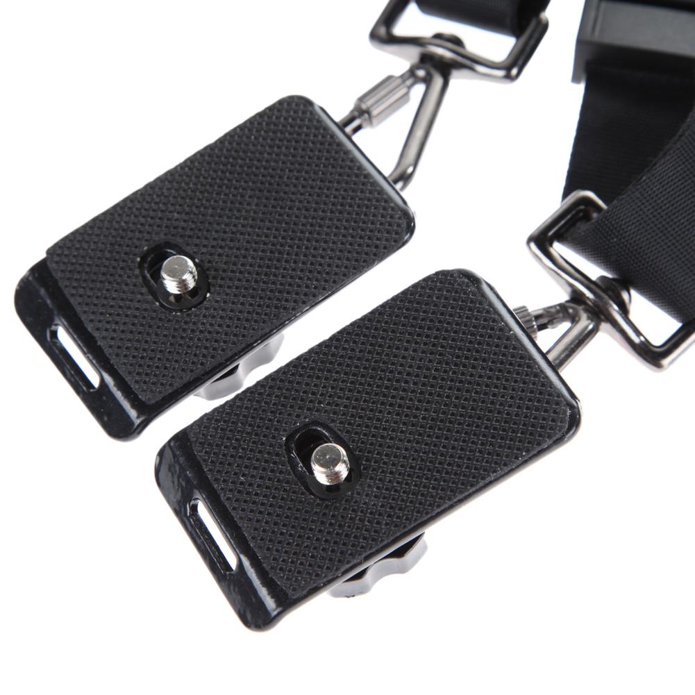 Shoulder Sling Belt Strap Portable Shoulder Strap Camera Mount Quick Adjustment for Two DSLR Digital Cameras
