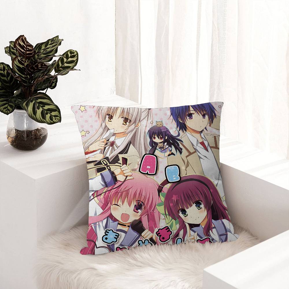 

Angel Beats CARTOON Stitch Lucky Dragon Pillow Cover Sofa Cushion Cover Home Room Decoration Children Gift 12x12Inch