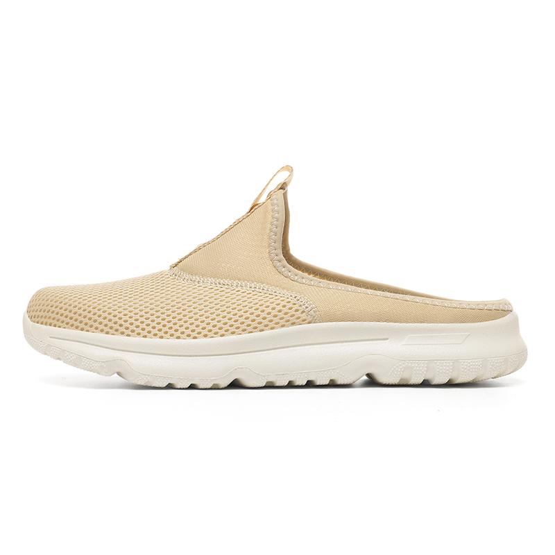 36-46 Unisex Slippers Men's Half Slippers Mesh Meter-breathable Men's Black Mueller Shoes