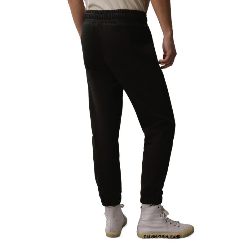 Calvin Klein Casual Letter Print Elastic Cuff Cotton Knit Sweatpants Men Bottoms Space-Black J324249BEH