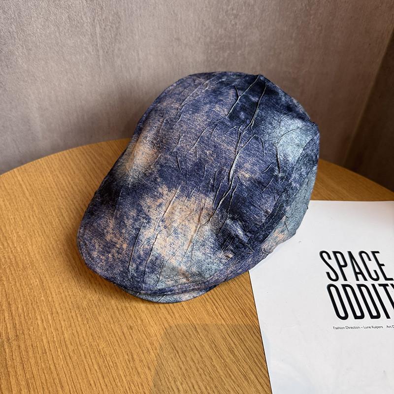 Retro Japanese Style Cap With Breathable Cotton Blend For Summer Casual Wear