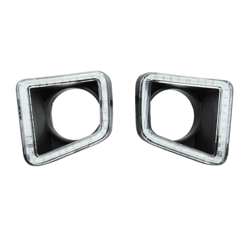 Dual Color Amber Indicator White DRL Fog Lights Kit For Toyota Tundra 2014-2020