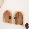 Wooden Door Shape Outlet Cover No Drilling Required Easy Installation Light Switches Guard Protector for Home Decors