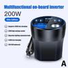 Car Power Inverter 24V/12V To 220V Led Display 4USB Ports+Cigarette LighterU:K less