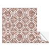 Retro Flower Faux Leather Embossed Tile Sticker: Self-Adhesive Home Decoration Tile for Floors & Walls.