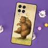 Cute Cartoon Bear Cover For Samsung Galaxy M55 M15 M33 M13 M23 M53 M31 M51 M14 M34 M54 M20 M30s M52 M32 Case