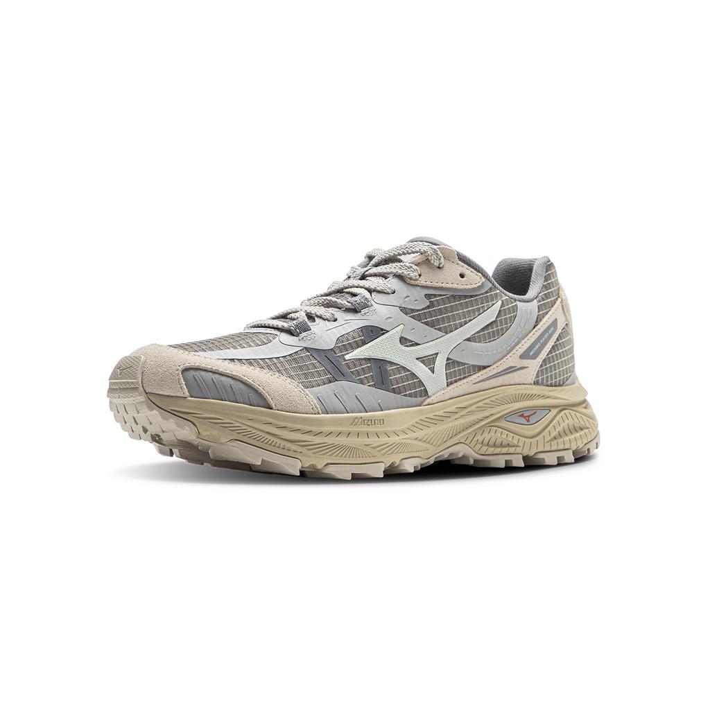 Mizuno Racer Adv Comfortable Hiking Outdoor Fabric Low-Top Running Shoes Unisex Sneakers Medium-Gray D1GH241209