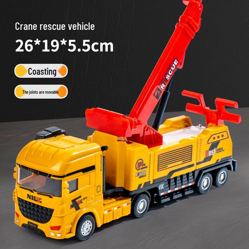 Eylemsizlik Mühendislik Aracı için Damperli Kova ve Forklift Durdurma Arabası Modeli ile Çocuk İtmeli Ekskavatör Oyuncağı.