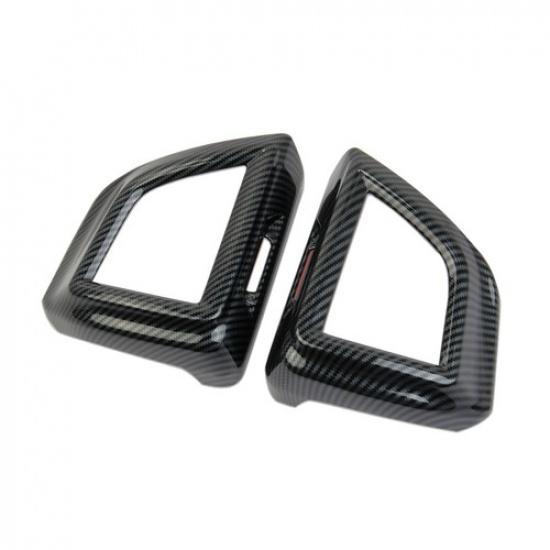Carbon Fiber Style Dashboard Side Air Vent Cover Trim for Subaru Crosstrek XV